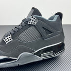 Air Jordan 4 side profile sneaker with mesh upper, accent stitching, and air unit