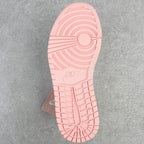 Air Jordan 1 Retro High OG outsole view with pink traction pattern and textured grooves