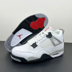 White high-top sneaker outsole with black tread and red Jumpman patch