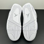 White Air Jordan 4 outsole soles with geometric tread and Jumpman logos