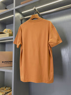 Burberry short-sleeve T-shirt in rust orange, plain back view