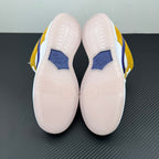Nike Dunk SB Low Pro sneakers outsole view, translucent rubber with white and gold base