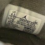 Shoe size tag inside sneaker showing US 8.5 and style code DV3742-021