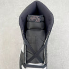 High-top sneakers with padded dark collar and back panel detail