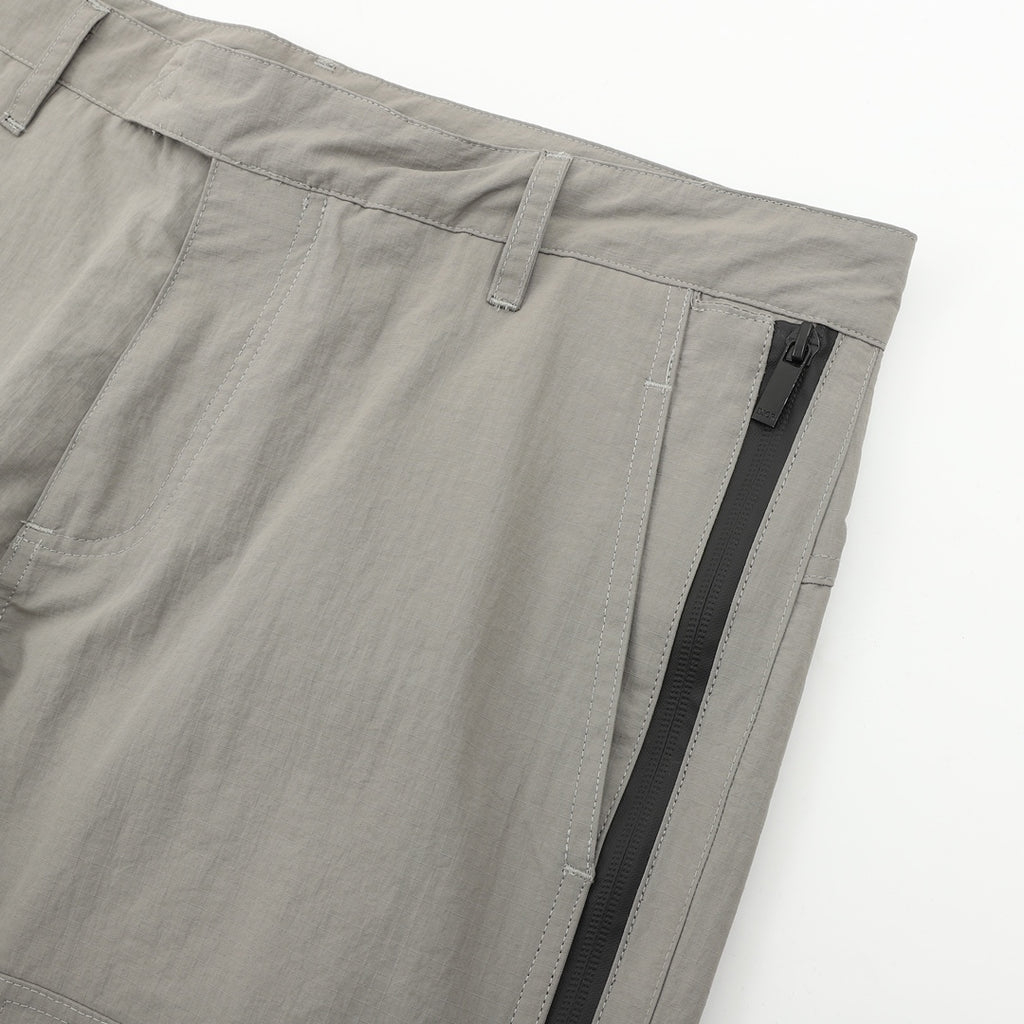 Dior pants, light gray front pocket with zip detail along side stripe