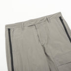 Dior pants, light gray waistband with belt loops and front pleated panels
