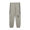 Dior pants, light gray jogger style with drawstring waist and cuffed hems