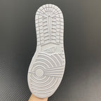 Air Jordan 1 low OG sneakers outsole with textured tread and circular traction pattern