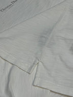 Dior short-sleeve T-shirt, white hem and side seam stitching detail