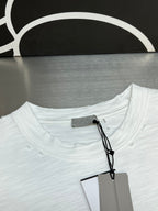 Dior short-sleeve T-shirt, white crew neck with inner neck label and hanging tags