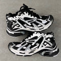 Balenciaga unisex sneakers, white and black with chunky sole, lace-up