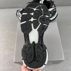 Balenciaga unisex sneaker outsole view, black and white tread, chunky sole