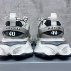 Unisex Balenciaga sneakers heel view, black heel badge with BA L E N C I A G A and 40