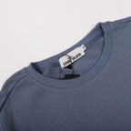 Stone Island crewneck sweatshirt, slate blue, crew neckline and inner neck label
