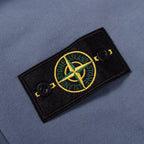Stone Island crewneck sweatshirt, slate blue, embroidered Compass logo patch on chest