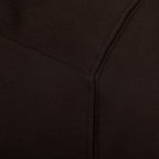 Stone Island sweatshirt corner seam with ribbed edge finish