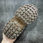Unisex sneakers outsole with dense square lug tread in beige and off-white