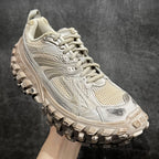 Balenciaga unisex sneakers profile, off-white lace-up with rugged lug sole