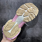 Balenciaga unisex sneaker outsole view with pink edge and beige tread