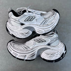 Balenciaga unisex sneakers, light gray with black accents and chunky tread