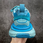 Balenciaga unisex sneakers, bright blue heel tab with BALENCIAGA logo patch
