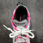 Unisex sneakers heel and tongue, pink lining with BALENCIAGA logo on insole