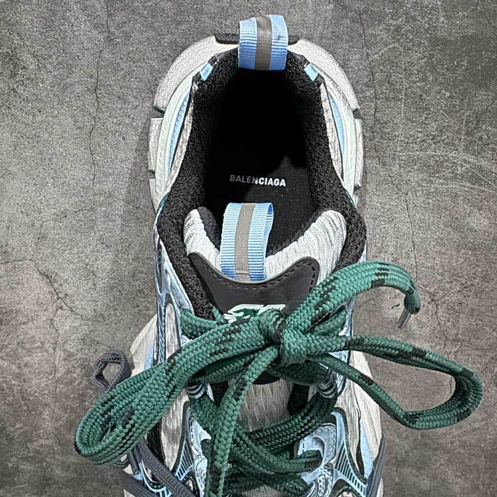 Balenciaga unisex sneakers inner view with Balenciaga logo and light blue lining