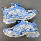 Balenciaga unisex chunky sneakers in light blue and white, with blue laces