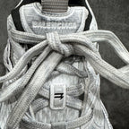 Unisex sneakers, lace-up tongue with Balenciaga logo and textured fabric lining