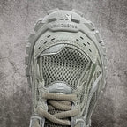 Balenciaga unisex trail sneaker, light green mesh toe with lace-up and padded collar