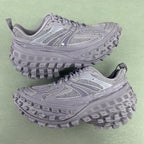 Lavender Balenciaga chunky trail sneakers with lace-up mesh upper and tread outsole
