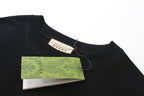 Gucci T-shirt neckline with brand label tag at the collar