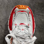 Balenciaga unisex sneakers, white tongue and laces with red and orange label