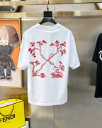 Off-White™ off-white T-shirt with large red graphic on back