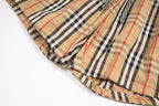Burberry plaid shorts hem with gathered cuff and check pattern