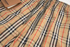 Burberry plaid shorts interior waistband and drawstring cords detail