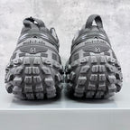 Balenciaga sneakers heel view with 'Balenciaga' branding and rugged lug soles