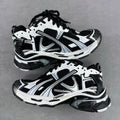 Balenciaga unisex sneaker in white and black with black laces and chunky sole