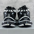 Balenciaga unisex sneakers rear view with BALENCIAGA branding and size tag details