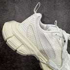 Balenciaga unisex sneakers off-white with textured side panels and lace-up front