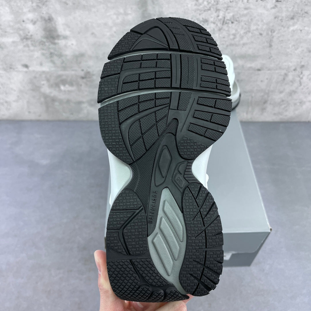 Balenciaga unisex sandal outsole with dark tread and light-gray midsole
