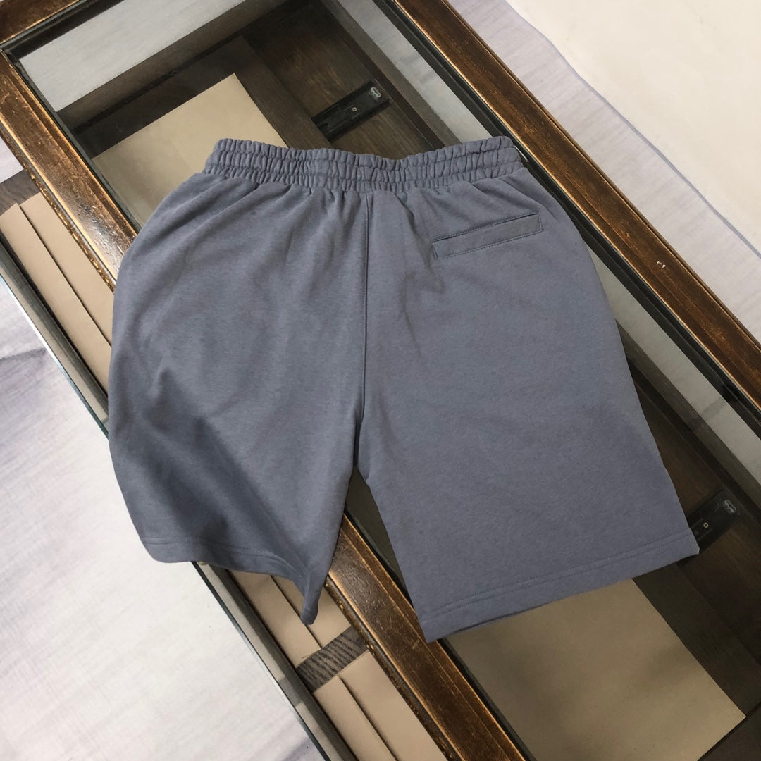 Stone Island dark gray drawstring shorts with elastic waistband