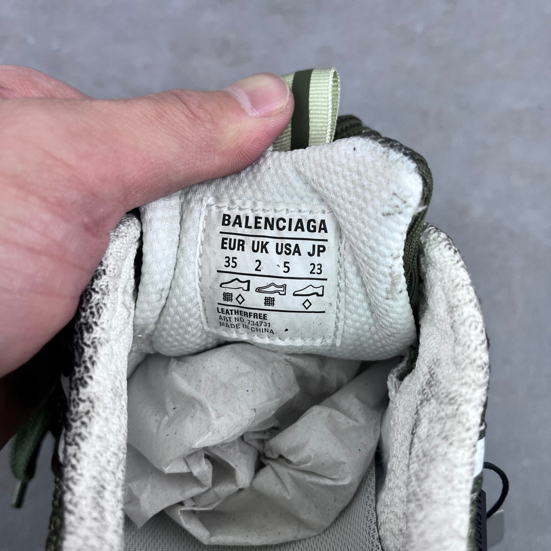 Shoe tongue label showing Balenciaga and size 35 (EUR/UK/USA/JP)