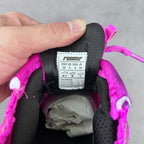 Balenciaga running sneaker size label inside, showing EU and UK sizing