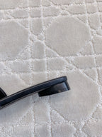 Balenciaga slide sandal heel, dark block heel with smooth leather-look finish