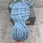 Unisex sneakers outsole, light blue tread pattern with thick platform sole