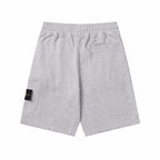 Stone Island grey shorts with elastic waistband and side pocket