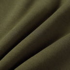 Olive fabric close-up with fine twill texture