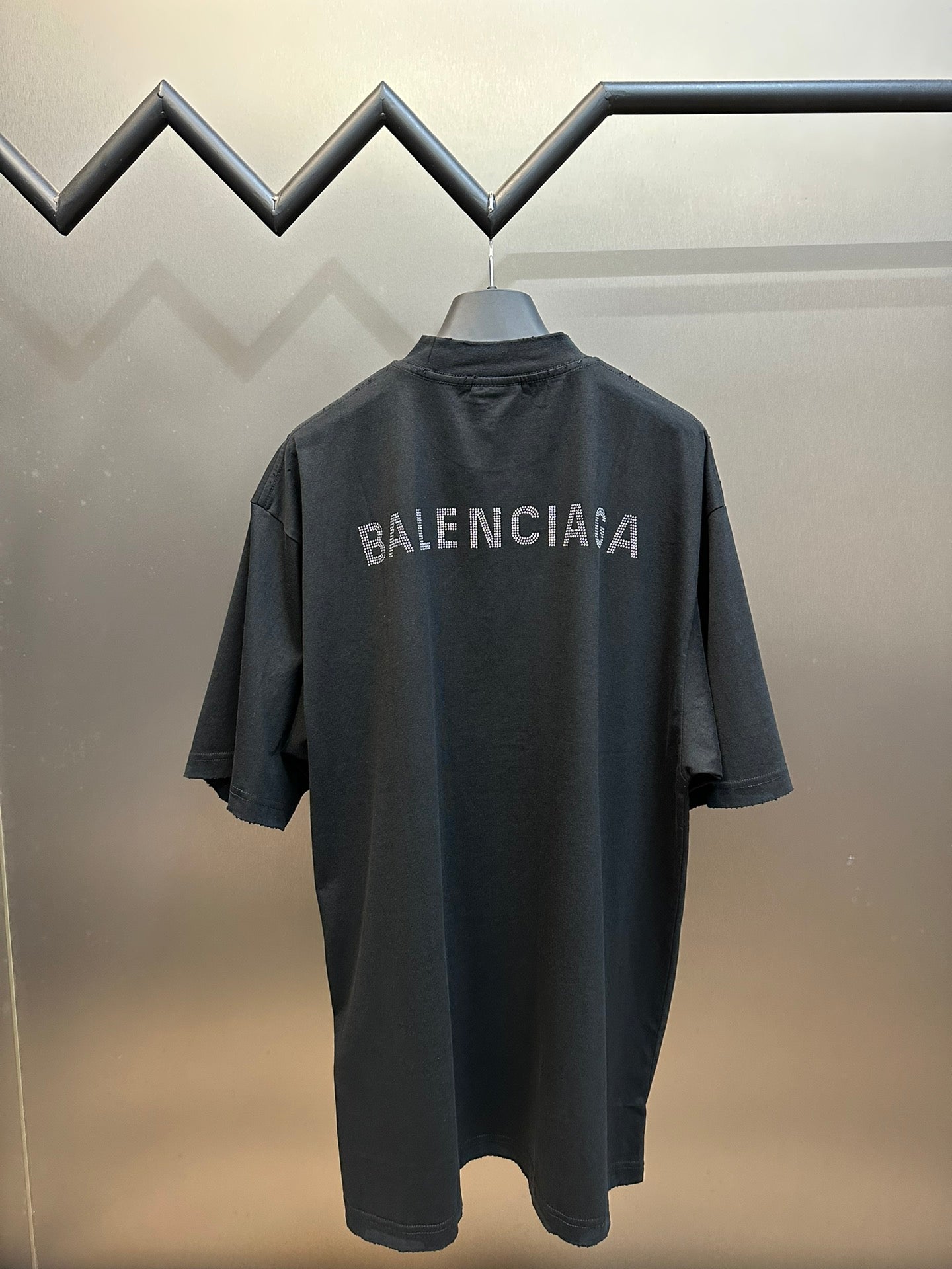 Balenciaga black T-shirt with BALENCIAGA back logo