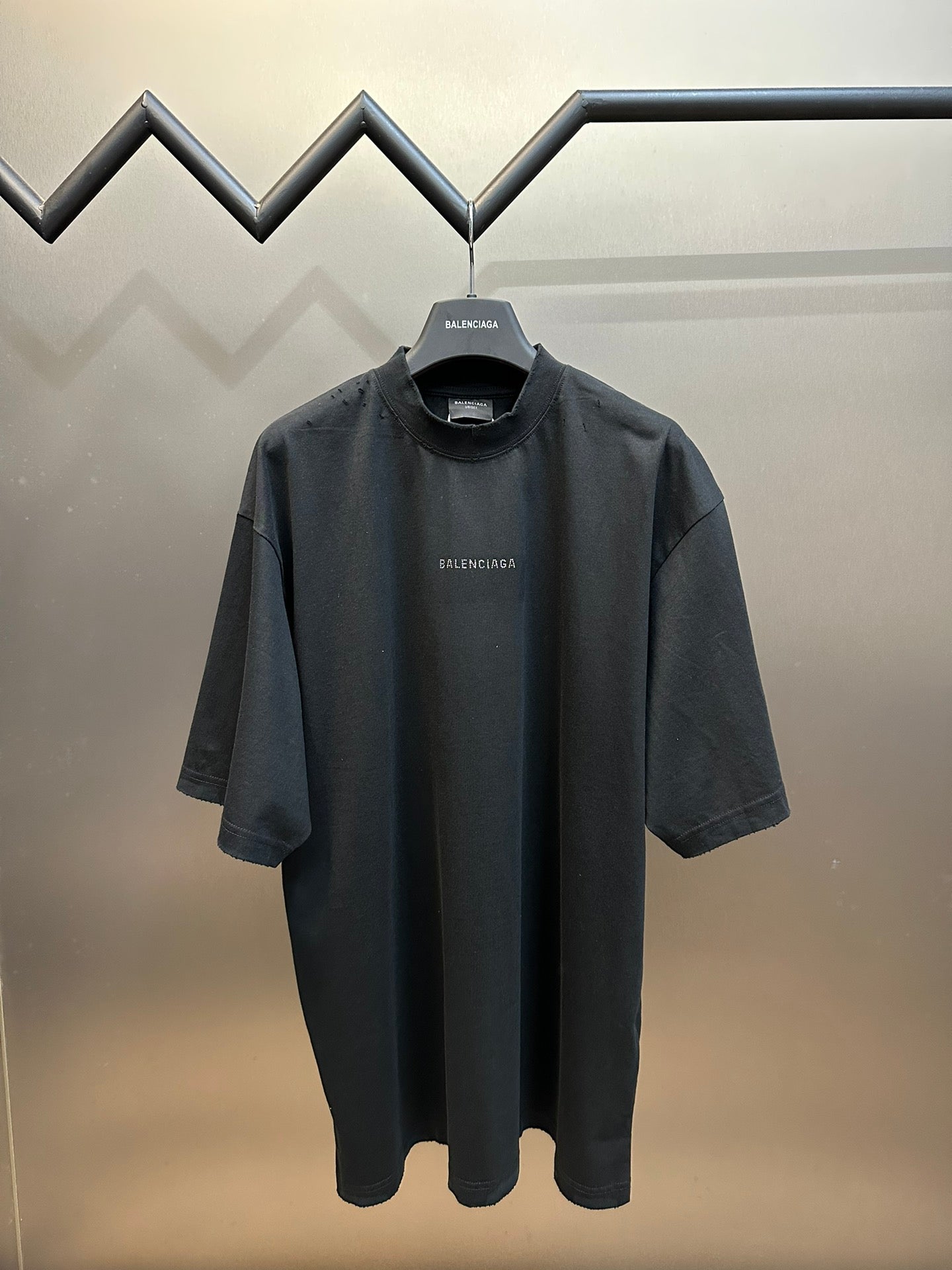 Balenciaga black T-shirt with BALENCIAGA chest logo